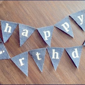 Happy Birthday Flag Banner